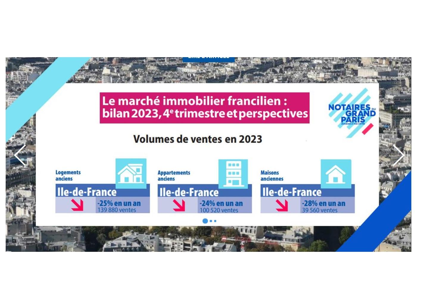 Le marché immobilier francilien : bilan 2023, 4ème trimestre et perspectives