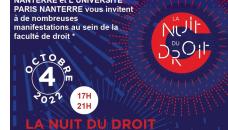4 octobre 2022 : LA NUIT DU DROIT à l’Université de Paris Nanterre